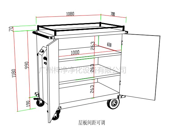 無菌物品運送車、回收車、下送車、電動運送車、密封車設(shè)計圖