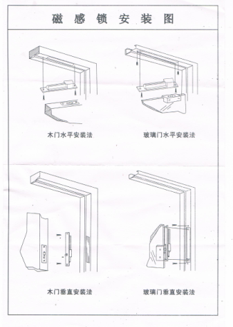 風淋室磁感應鎖安裝圖操作說明